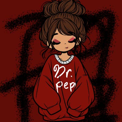 girl with baggy sweatshirt and messy bun