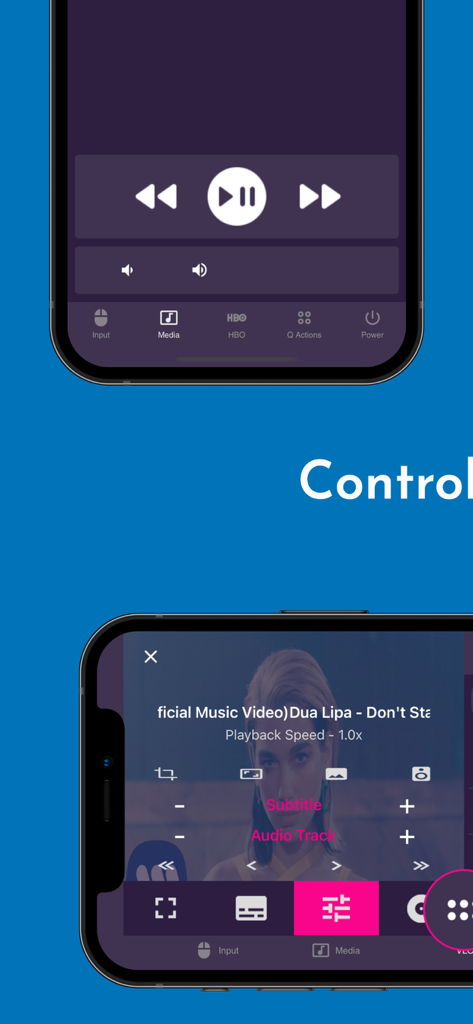 Remote for VLC, PC & Mac - Mobile app interface for VLC remote with playback and media settings