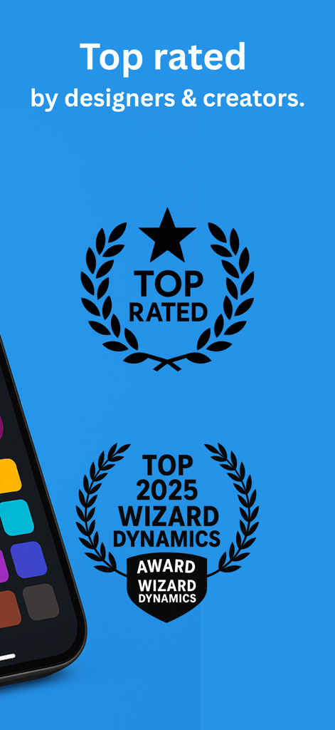 크리에이터 및 디자이너를 위한 전문 디자인 상을 받은 최고 평점 색상 식별 앱.