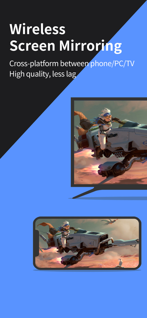 Screen Mirroring: LetsView - Duplicación inalámbrica de pantalla de un juego móvil de un smartphone a una TV usando LetsView