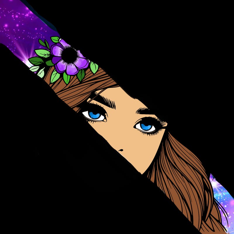 realistic girl with flowers crown