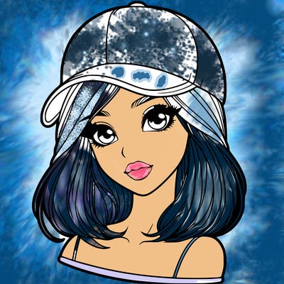 semi realism beautiful girl wearing cap