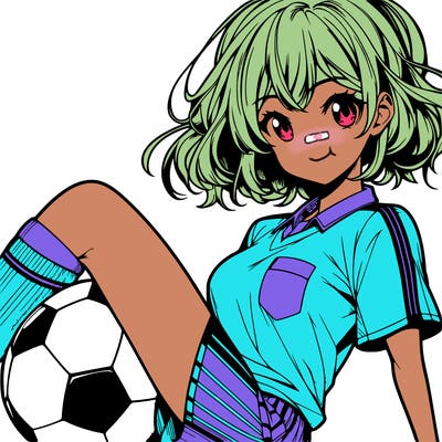 hot anime soccer girl