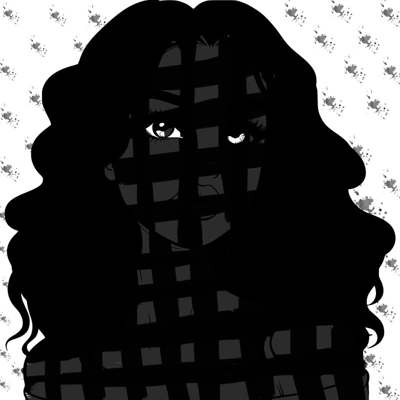 realistic girl with wavy hair and lips