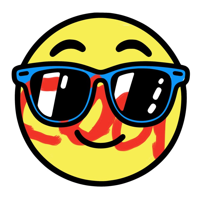 emoji with sunglasses