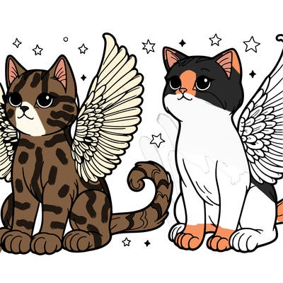 cats with wings