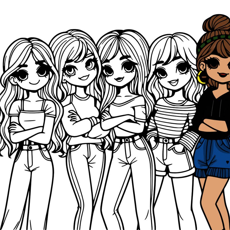 group of girl friends