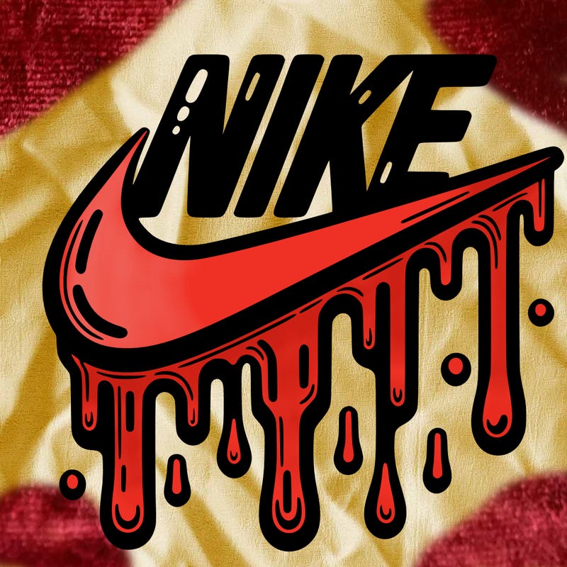 dripping nike logo