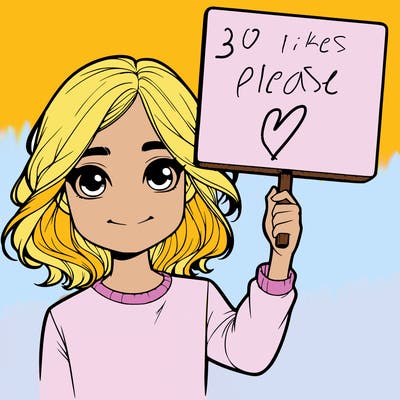 realistic girl holding up a sign