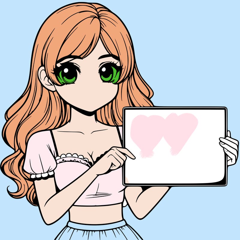 realistic pretty girl holding blank sign