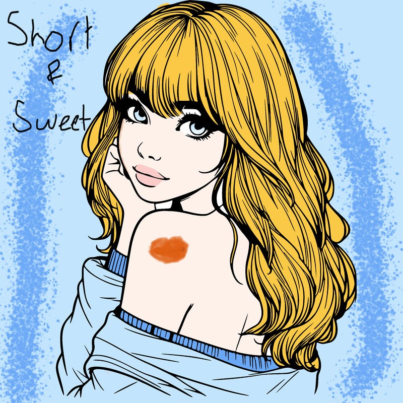 realistic girl with bangs looking over her shoulder