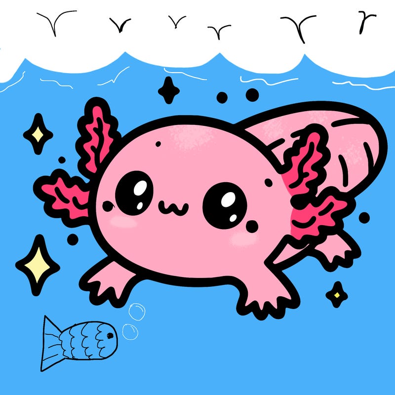 cute axolotl