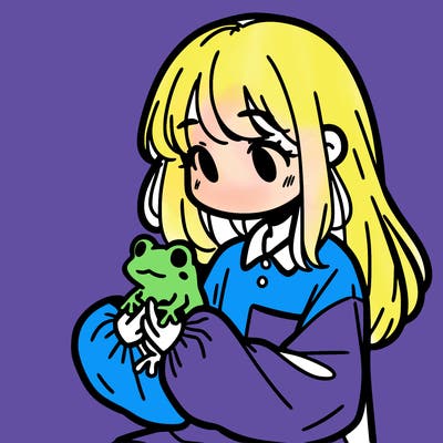 girl with long hair and a oversized shirt. and she is holding a frog
