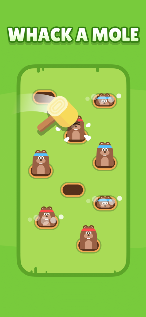 2 Player Games - - Schermata del mini gioco Whack A Mole dall'app 2 Player Games