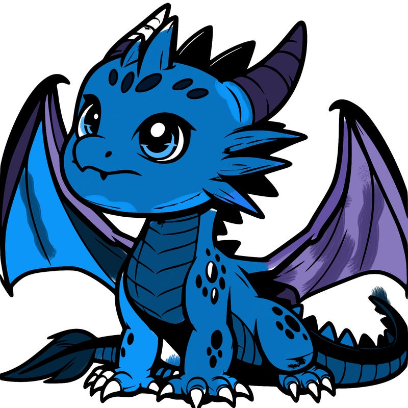 fierce baby night dragon