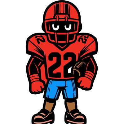 really realistic derrick henry number 22 foot ball player