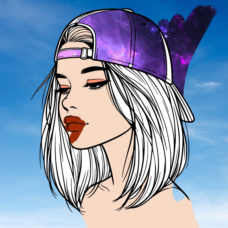 realistic  girl with a backwards hat
