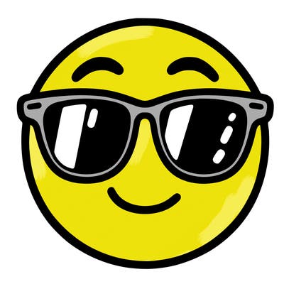 emoji with sunglasses