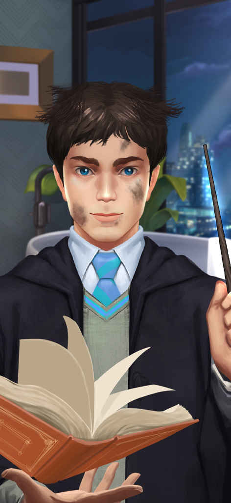 ASMR Makeover: Beauty Makeup - Un personaje de mago desaliñado en el juego ASMR Makeover Beauty Makeup