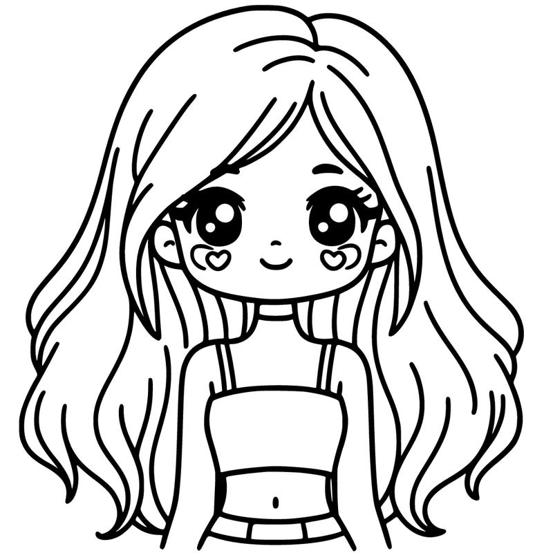 girl with cute crop top