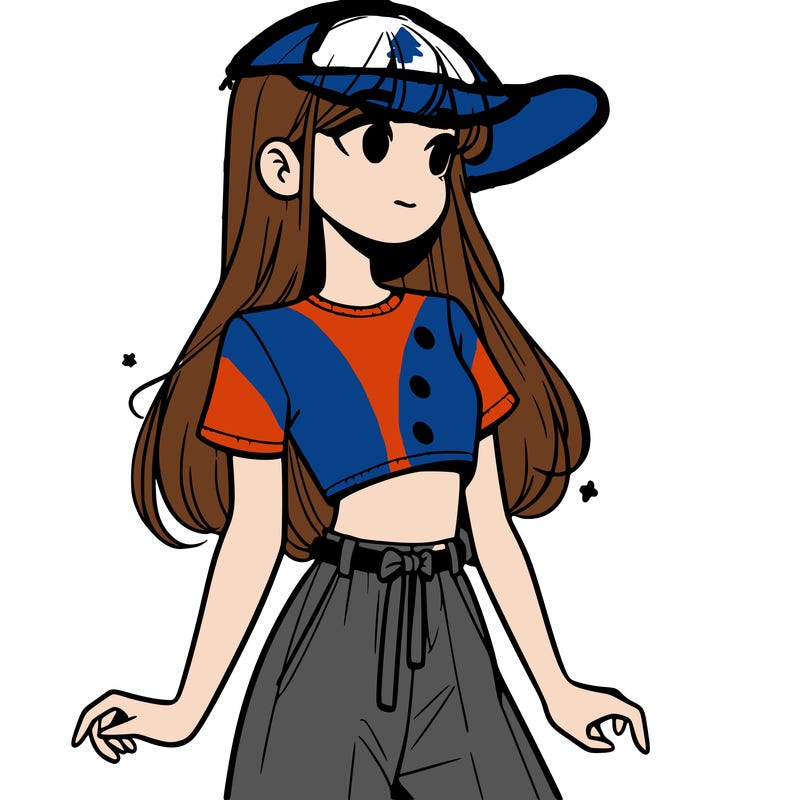 girl in a cute crop top