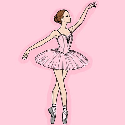 realistic ballerina