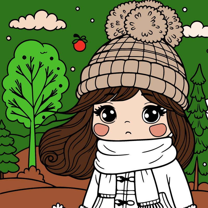 girl in winter