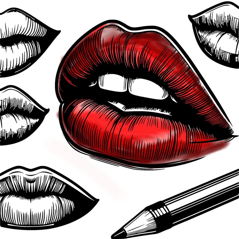 realistic  lips
