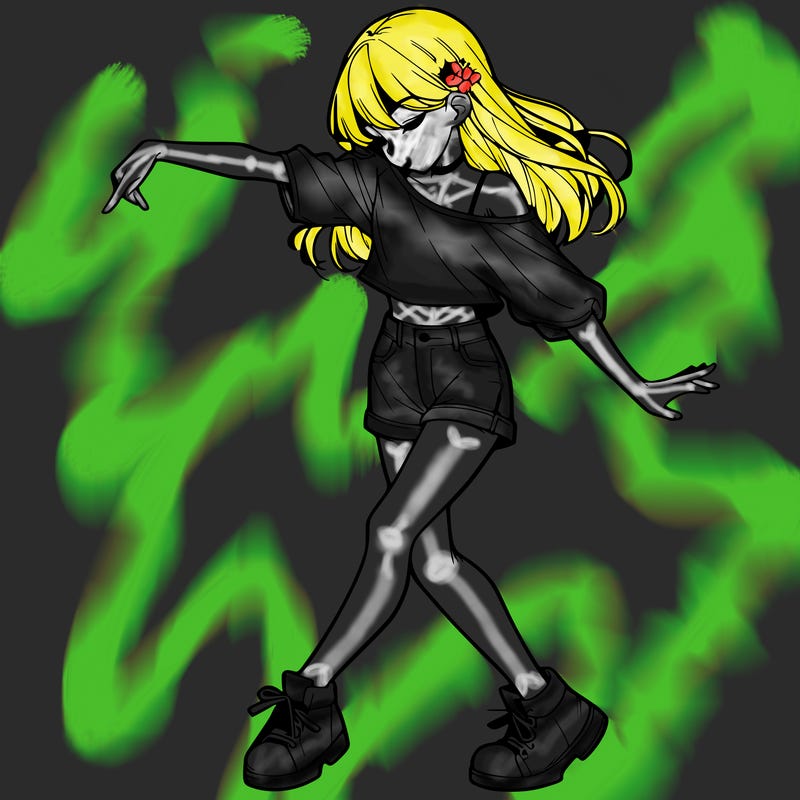 realistic girl danceing