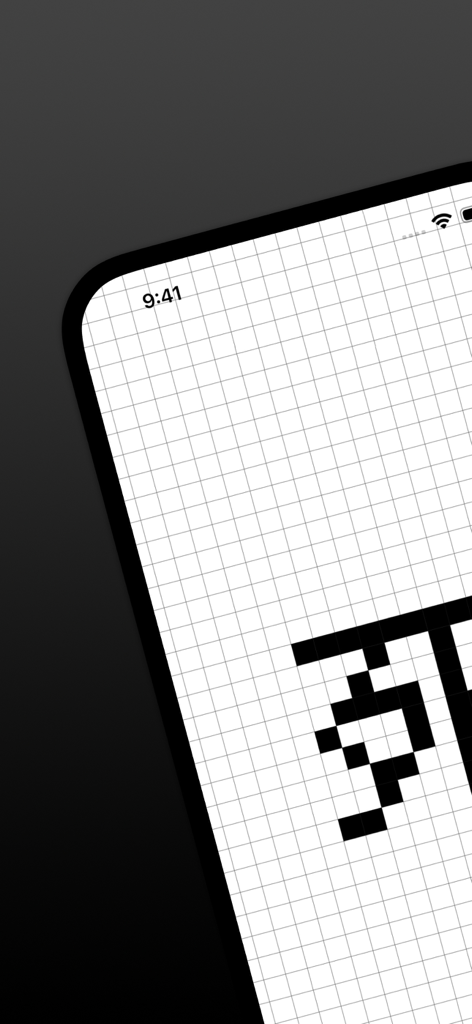 Alive or Dead: Game of Life - Un patrón de autómata celular en una rejilla minimalista en la aplicación Alive or Dead