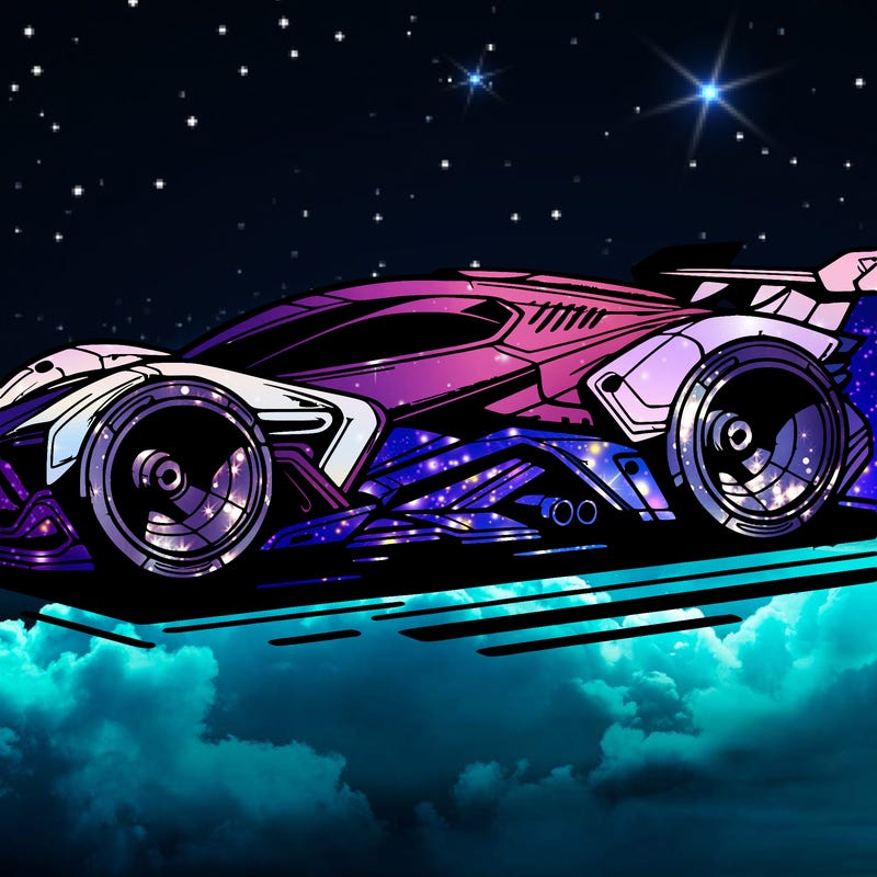 futuristic fast car