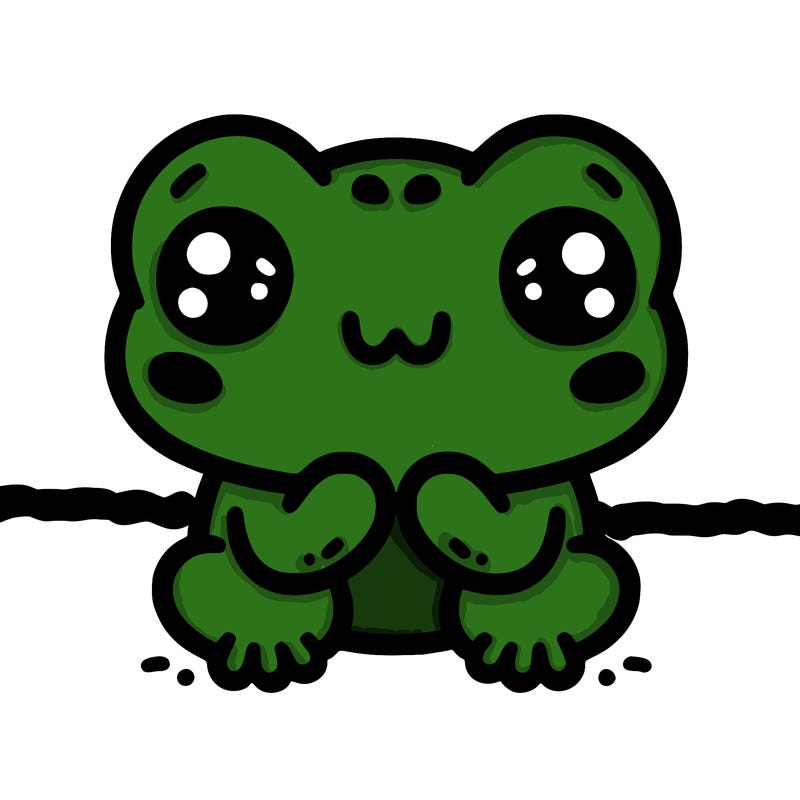 kawaii frog