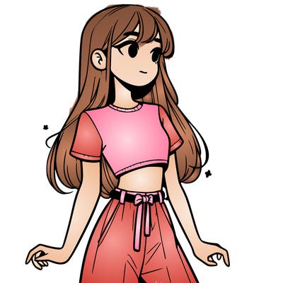 girl in a cute crop top