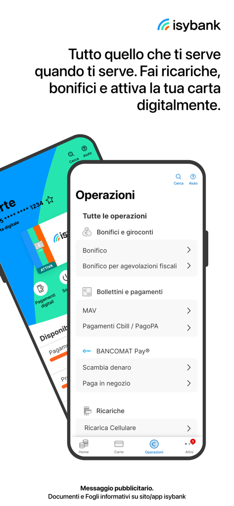 isybank app interface displaying digital banking operations like transfers and bill payments
