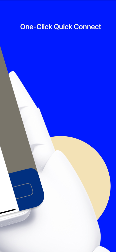 nthLink - nthLink VPN app interface showing one click quick connect feature