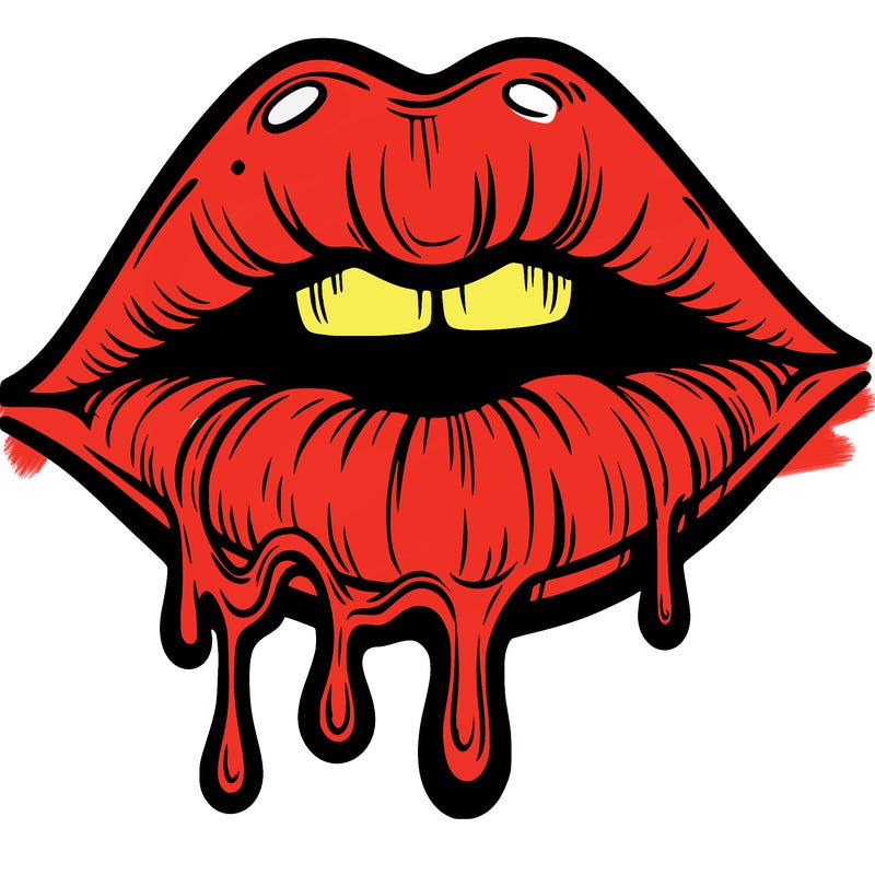 lips that look realistic and drip