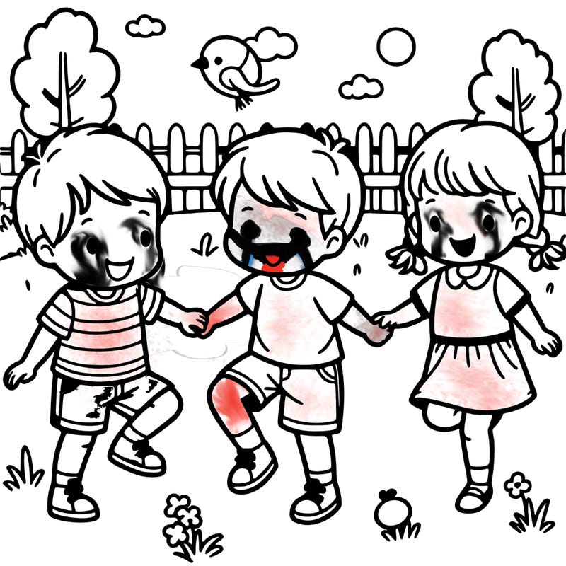 3 boys and 2 girls playing