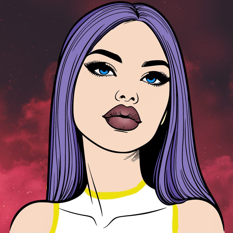 realistic woman with full lips