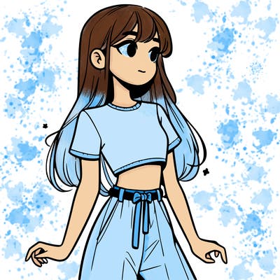 girl in a cute crop top