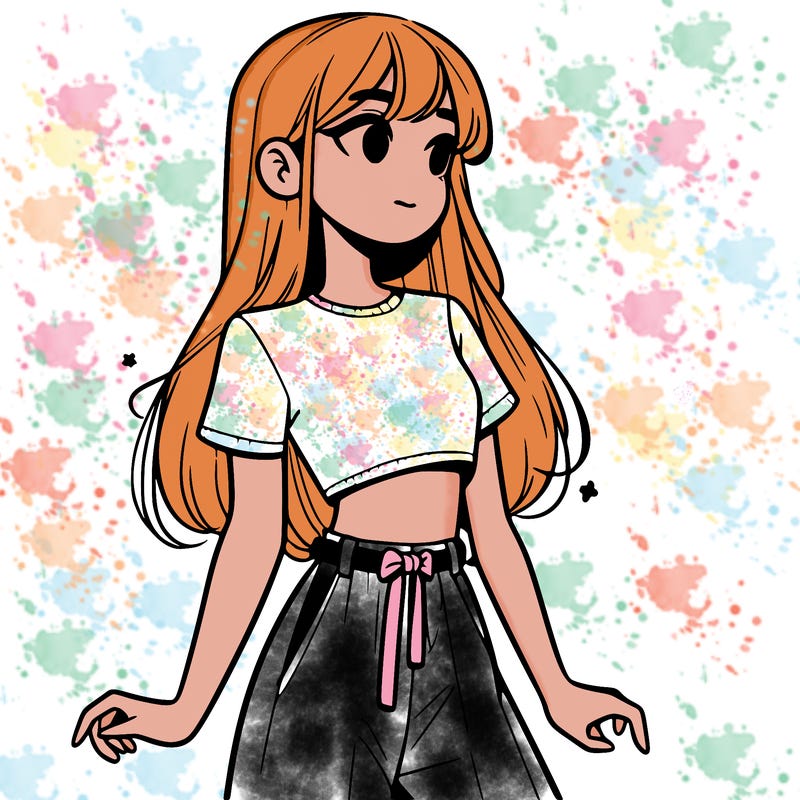 girl in a cute crop top