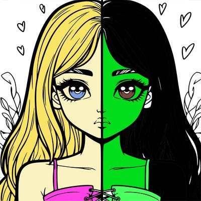 realistic girl split