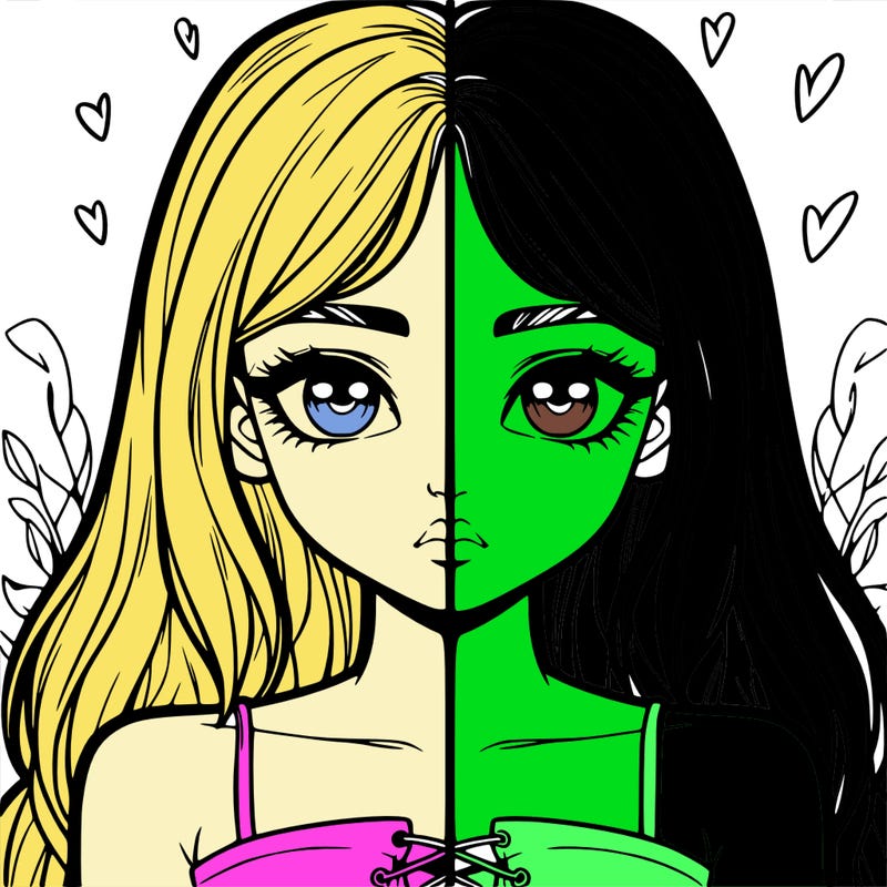 realistic girl split