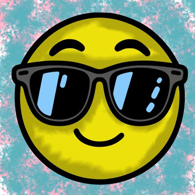emoji with sunglasses