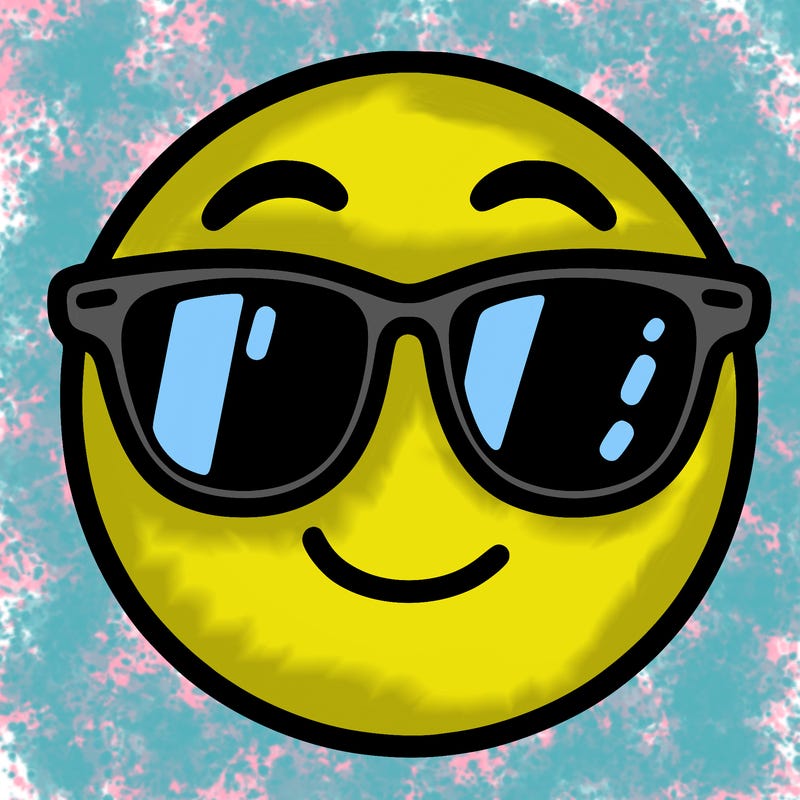 emoji with sunglasses
