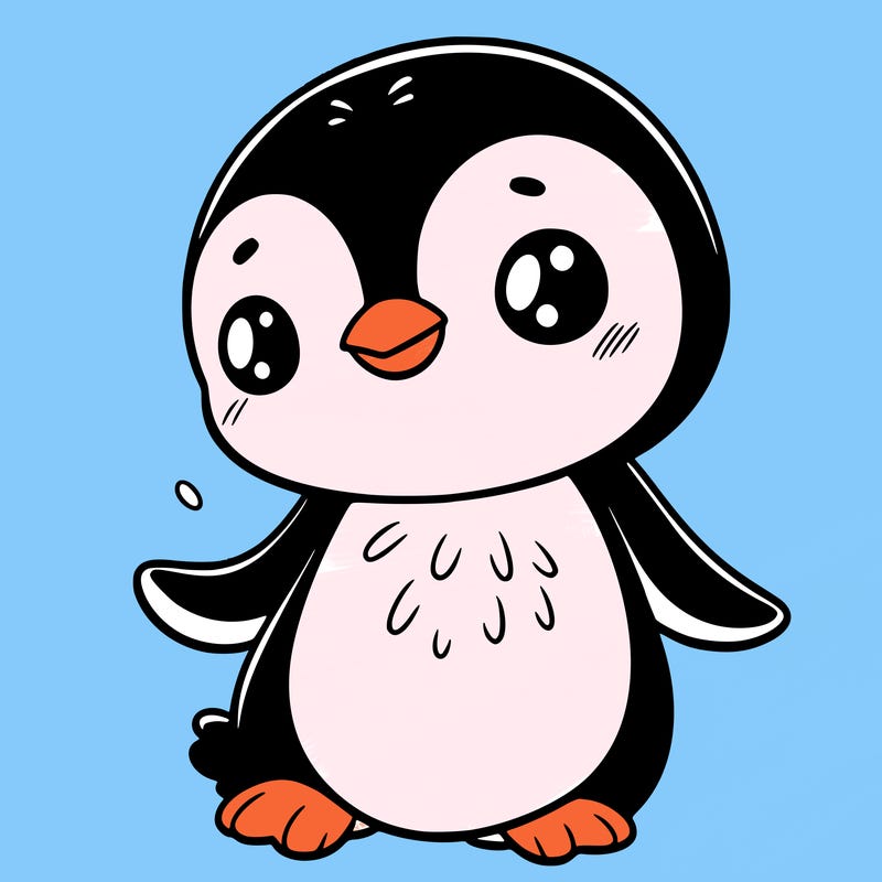 penguin in a cute pose