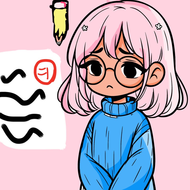 sad girl with glasses in a sweater