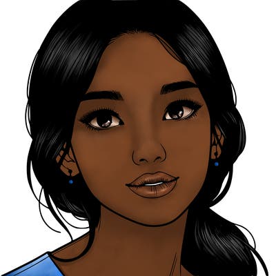 beautiful realistic asian woman