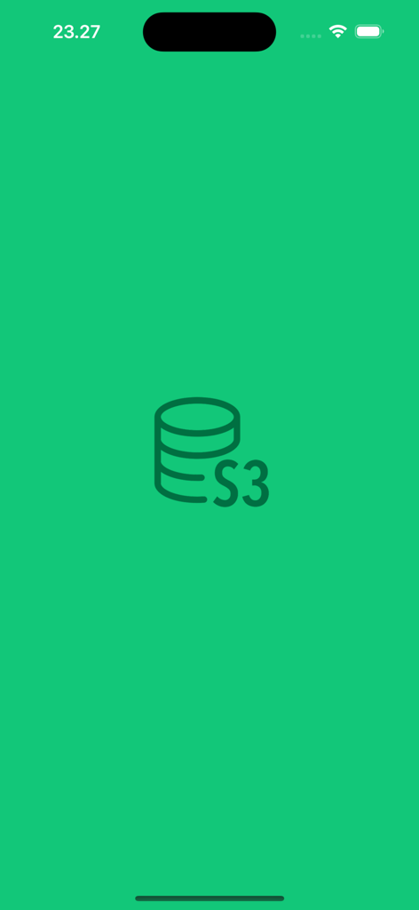 Object Storage Explorer - Object Storage Explorer app splash screen with S3 storage icon