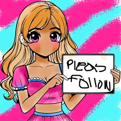 realistic pretty girl holding blank sign