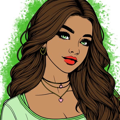 detailed realistic girl